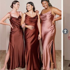 Revelry Skye Satin Cinnamon Rose Size 12